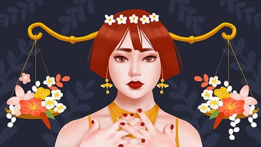 天秤座配双鱼座